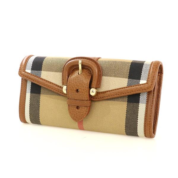 バーバリー BURBERRY ノバチェック ベージュ キャンバス レザー ベルト