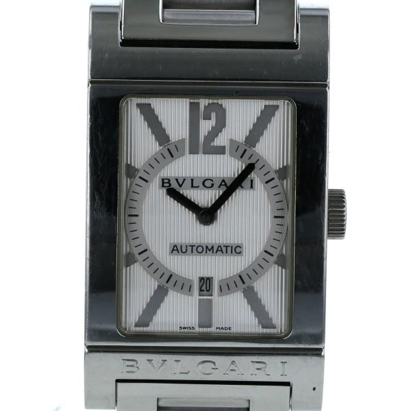 ブルガリ BVLGARI レッタンゴロ 45 スクエア RT455 自動巻式 シルバー