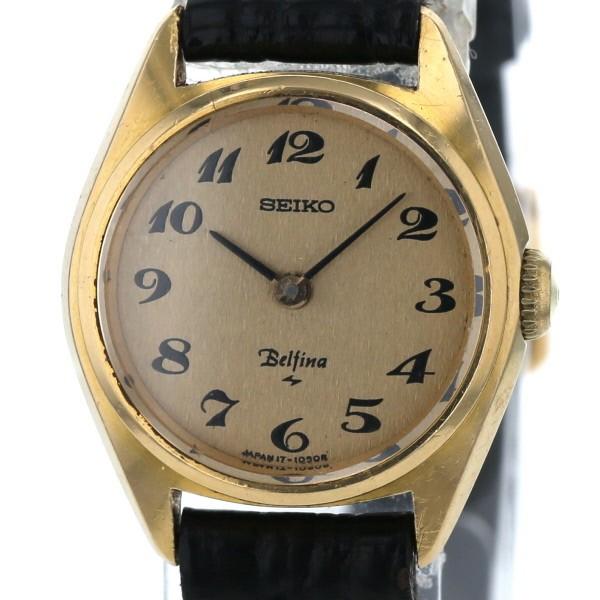 セイコー SEIKO K18 金無垢 17-0750 手巻き式 ゴールド 文字盤 2針式