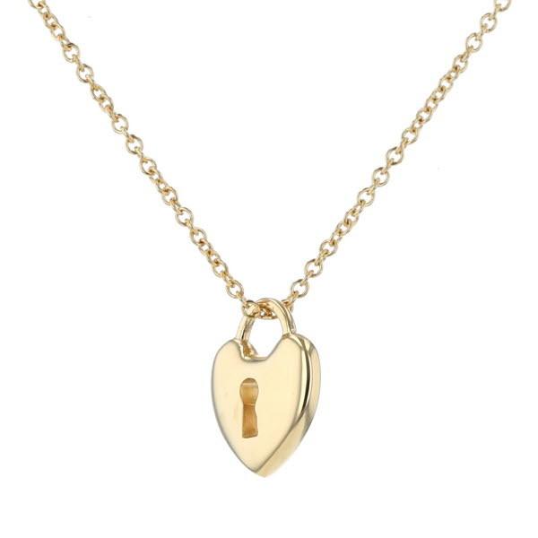 TIFFANY&Co ティファニー K18YG イエローゴールド ハートロックミニ