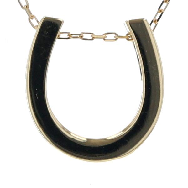 K18YG イエローゴールド ネックレス ホースシュー 馬蹄 シンプル