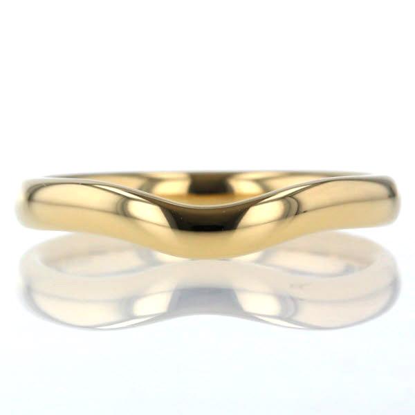 TIFFANY&Co.ティファニー 750YGカーブドバンドリング 15.2号