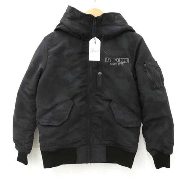 タグ付き】アビレックス AVIREX フード付きジャンパー カモフラ柄 迷彩