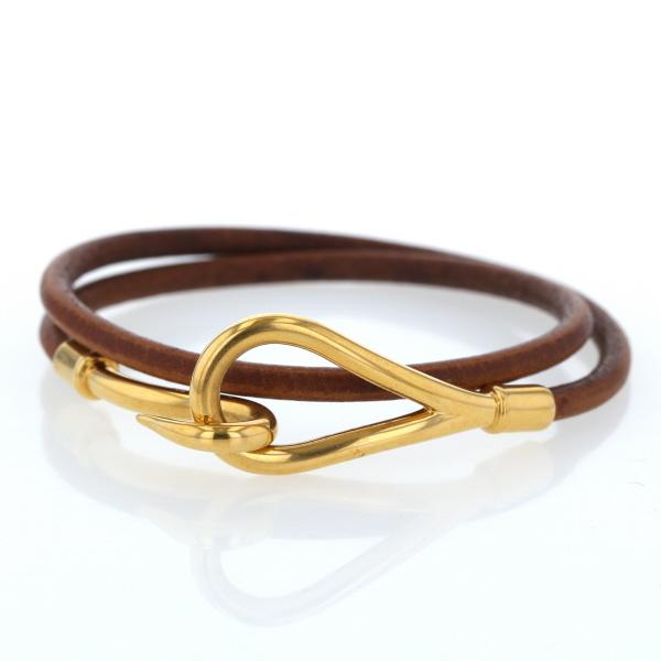 エルメス HERMES ジャンボ チョーカー ブレスレット レザー ネックレス