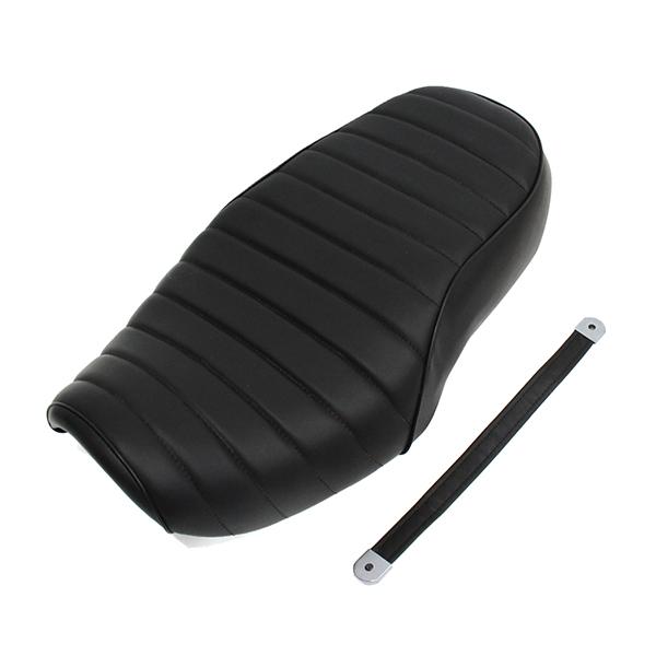 カワサキ バリオス I型 91-96 ブラック 黒色 皮 レザー タックロール