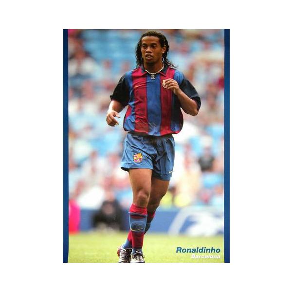 ロナウジーニョ（バルセロナ03/04）ポスター : サッカーショップ