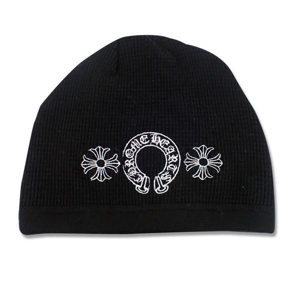 CHROME HEARTS（クロムハーツ） サーマル ビーニー /ホースシュー BK