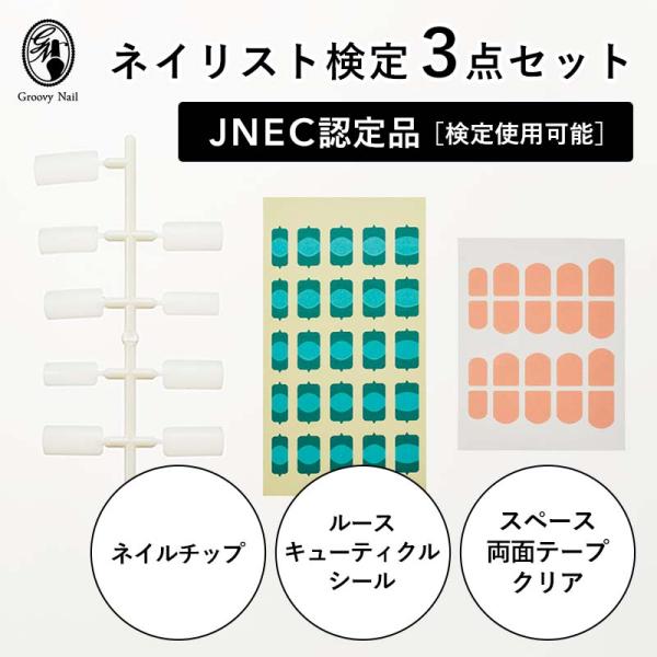 JNEC認定 STモデルハンド 3点セット ネイルチップ/ルース