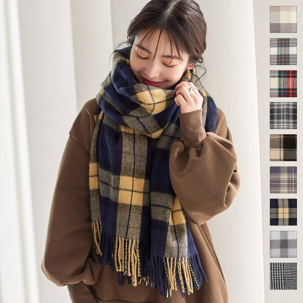 KOBE LETTUCE（神戸レタス） マフラー レディース 大判ストール グレン