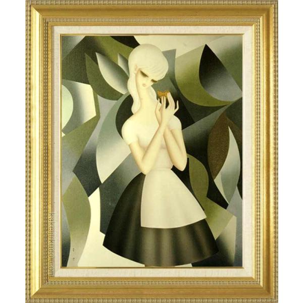 東郷青児 絵画 蝶 P10号 【複製】【美術印刷】【世界の名画】【10号