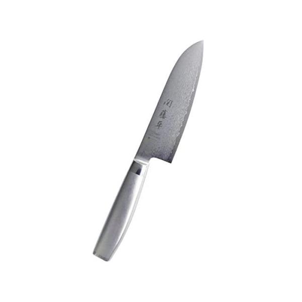 関藤平 69層ダマスカス三徳包丁165mm 30067 フルメタル : アドキッチン