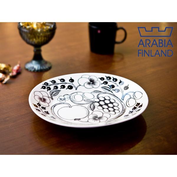 ARABIA（アラビア） ブラック パラティッシ オーバルプレート 25cm
