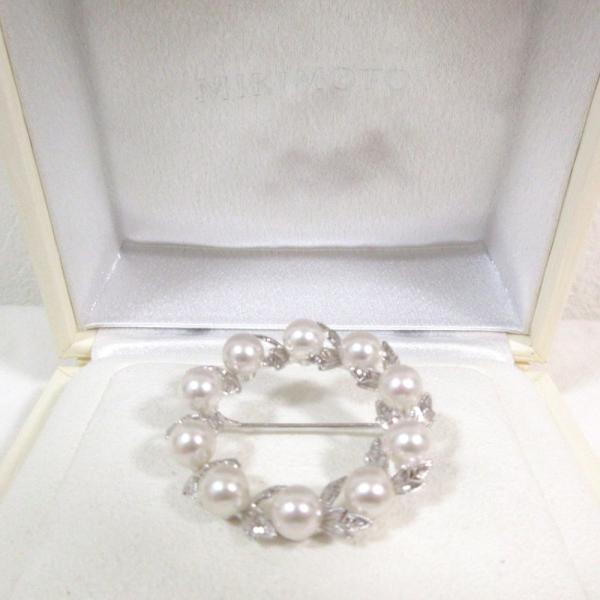 MIKIMOTO（ミキモト） 美品 6mmベビーパール 10粒 月桂樹 サークル