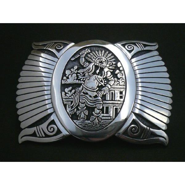 ホピ バックル Roy Talahaftewa ブロードフェイス・カチナ : ホピ屋