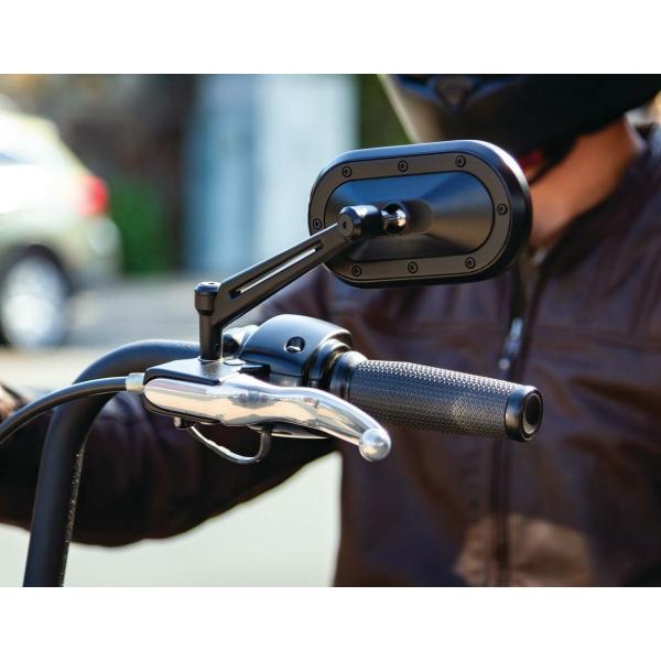 クリアキン 1737 ヘビーインダストリー・ミラー ブラック 左右ペア