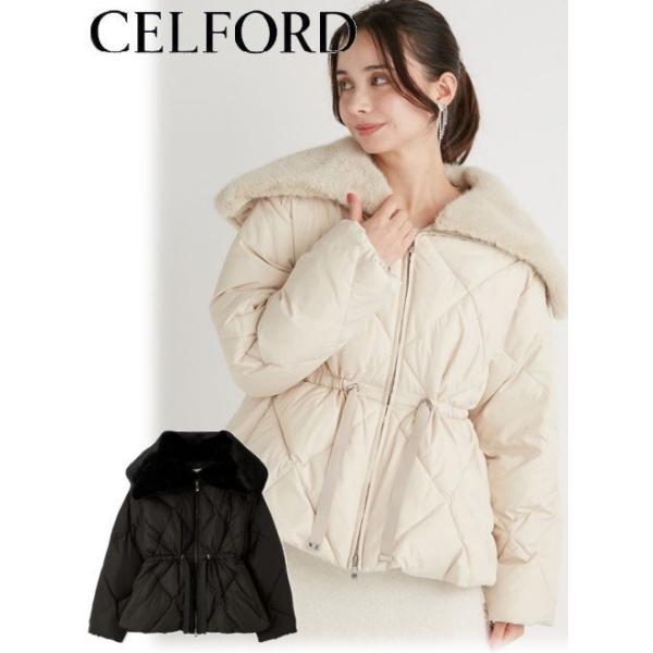 CELFORD（セルフォード） (12%OFF) ファー襟付きキルティングショート