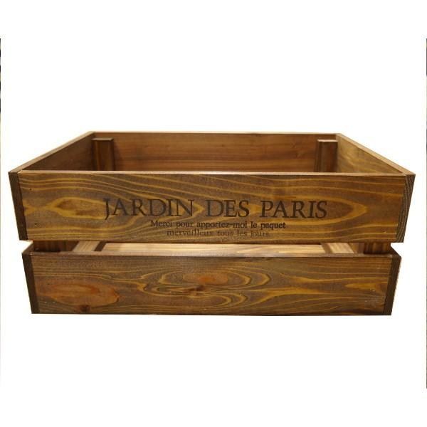 箱 収納ボックス ウッドボックス / アンティークボックス 小 ブラウン