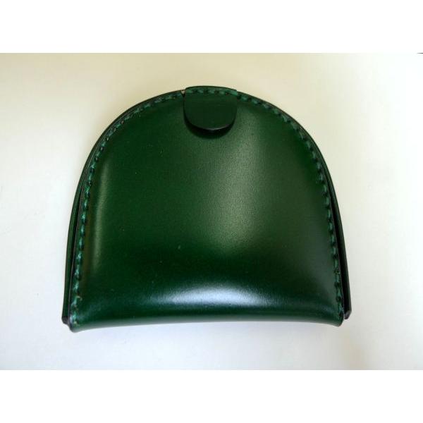 コードバン コインケース（馬蹄型小銭入れ） グリーン メンズ サイフ
