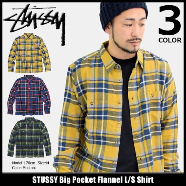 STUSSY（ステューシー） シャツ 長袖 メンズ Big Pocket Flannel