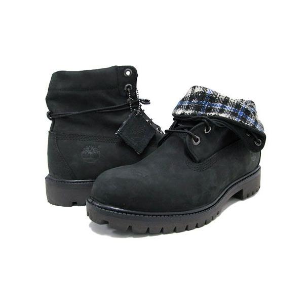 Timberland（ティンバーランド） ロールトップ ウールリッチ 黒
