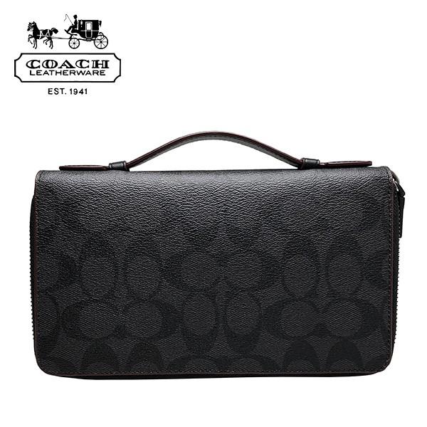 COACH（コーチ） メンズ 長財布 トラベル ウォレット オーガナイザー