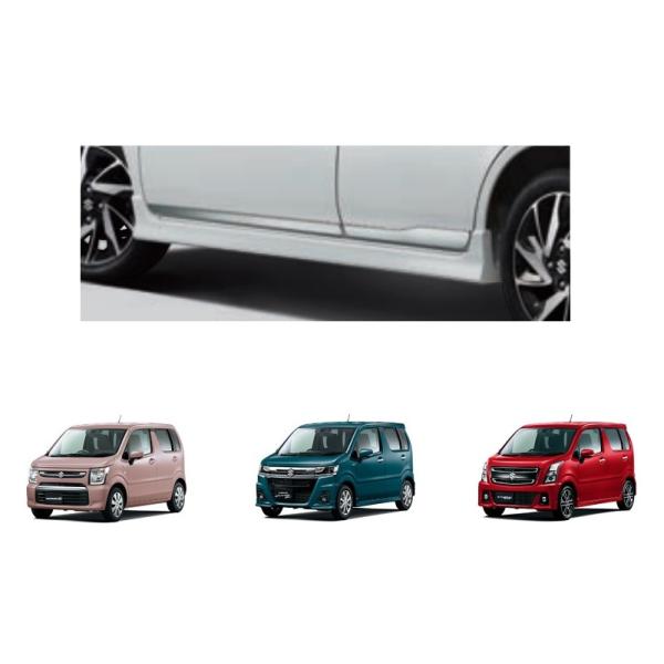 ワゴンR ((YT)サイドドアアンダーガーニッシュ(メッキ調フィルム)4本