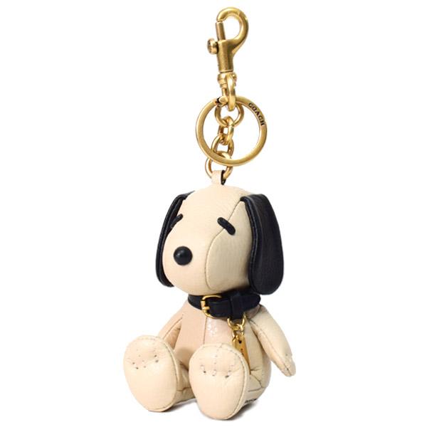 COACH（コーチ） キーホルダー スヌーピー ピーナッツ コラボ レザー