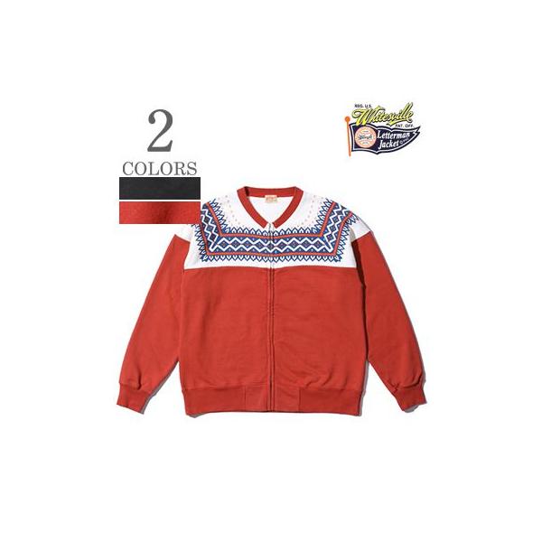 WHITESVILLE ホワイツビル 雪柄 フルジップ スウェット SNOW PATTERN