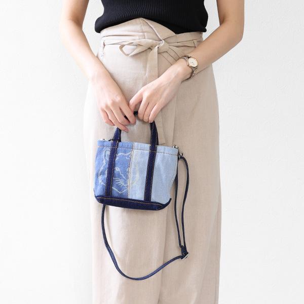 MAISON KITSUNE（メゾン キツネ） Fox Head Mini Denim Tote Bag ミニ