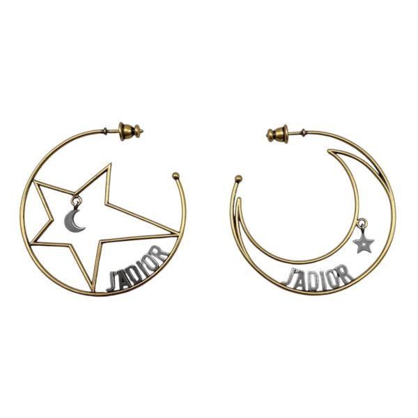 Christian Dior（クリスチャン・ディオール） フープピアス スター