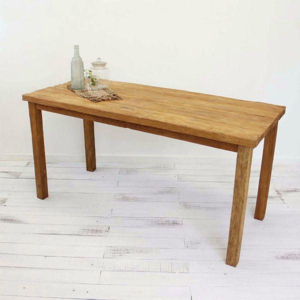 オールドチークダイニングテーブル150 無垢 天然木 机 ナチュラル 無