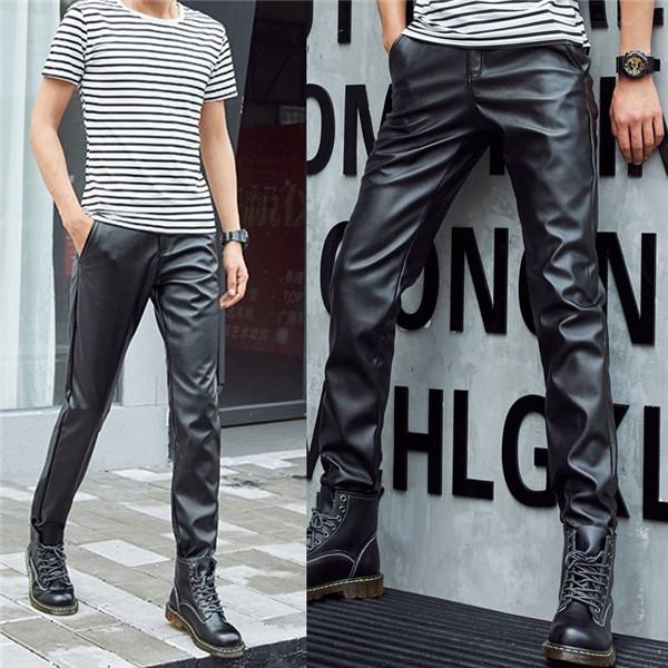 SALE! フェイクレザーパンツ 革パンツ メンズ 皮パン スキニー 美脚