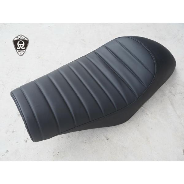 W400, W650, W800 カフェ シート オールブラック オメガレーサー