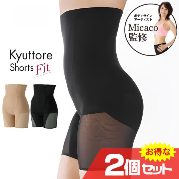 ポイント増量 骨盤底筋キュットレショーツ・フィット 2個セット 尿漏れ
