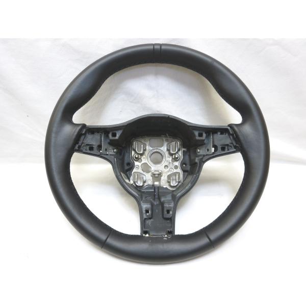 美品! 981 ボクスター ポルシェ 純正 革 ステアリング ハンドル 991