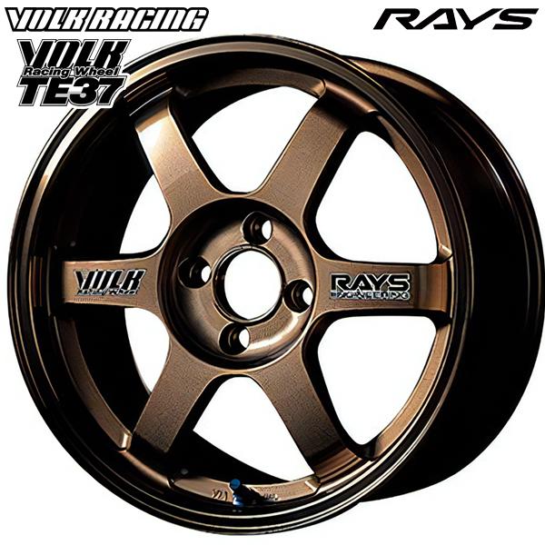 RAYS レイズ ボルクレーシング TE37 14インチ 5.0J 4H100 +45 BR
