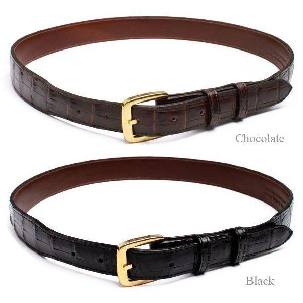 アリゲーターレザーベルト全2色 ブラックジャック BLACK JACK : MAVAZI