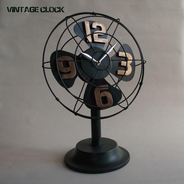 置き時計 ビンテージ ブリキ 扇風機 風 アンティーク アメリカン