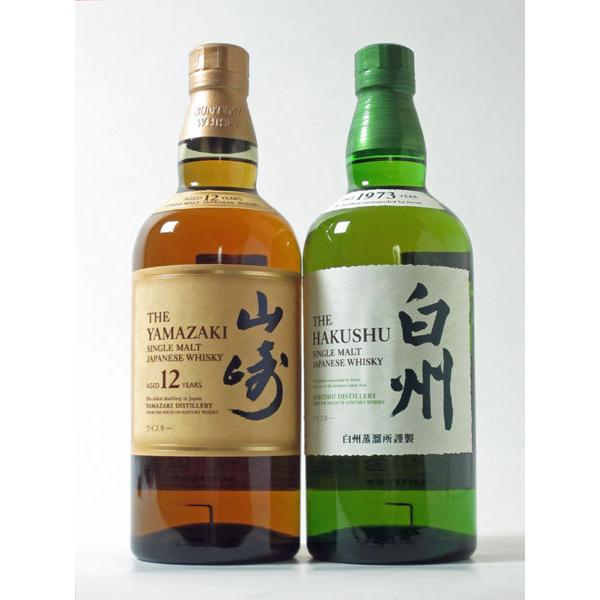 ウイスキー ウイスキーセット シングルモルト 白州ノンビンテージ&山崎