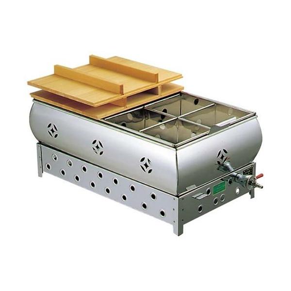 EBM 18−8 おでん鍋 8寸（24cm）13A / 業務用 4ッ仕切