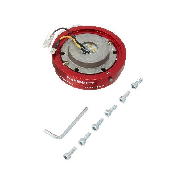 並行輸入 NRG Innovations SRK-400R レッド 薄型 クイックリリース