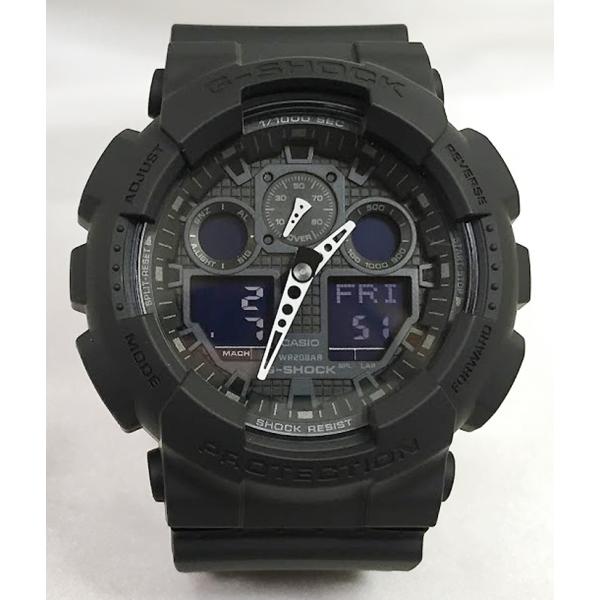 G-SHOCK カシオ GA-100-1A1JF 黒 ブラック 送料無料 : 時計の