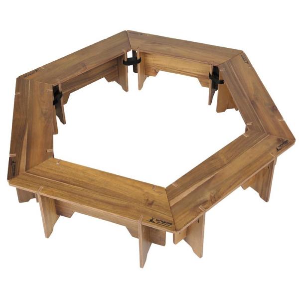 アウトドアテーブル キャプテンスタッグ CSクラシックス ヘキサグリル