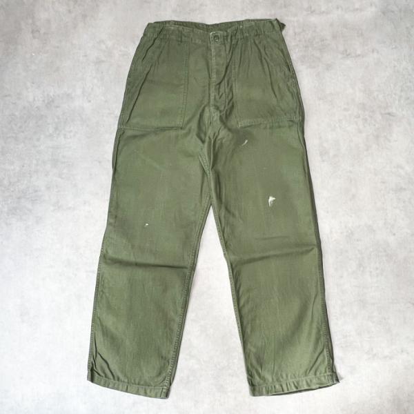 Early 60's U.S.ARMY Baker Pants Side Adjuster OG-107 W35L31 60年代