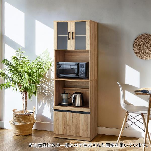 ニトリ（NITORI） レンジ台(フォルムN RE1860 LBR) ニトリ期間限定：4