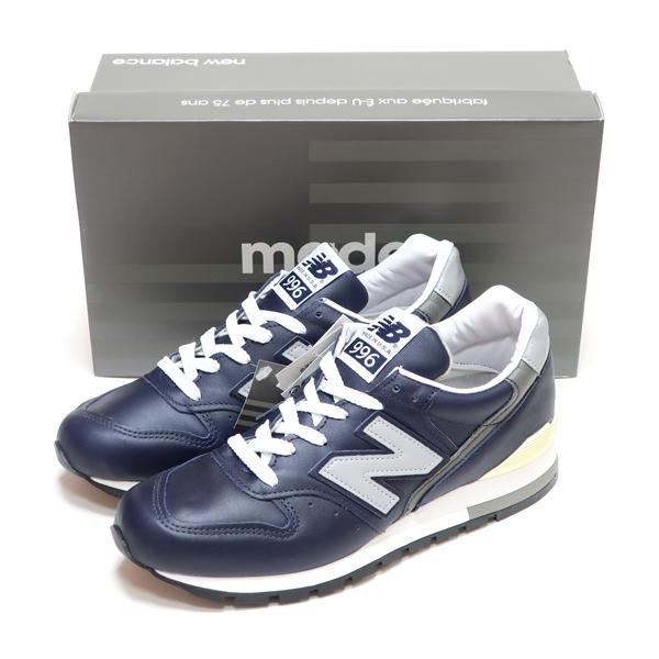 996シリーズ NEW BALANCE M996NCB LEATHER NAVY/WHITE/GRAY MADE IN