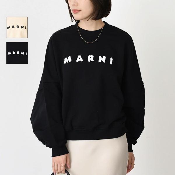 MARNI（マルニ） トップス コットンクルーネック マルニロゴプリント