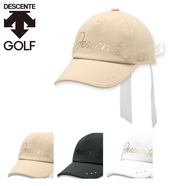 DESCENTE（デサント） ゴルフ キャップ 帽子 リボンテール レディース