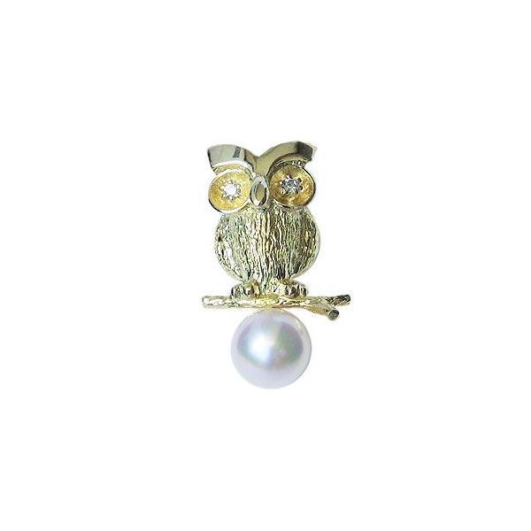 パール ブローチ パールブローチ 本真珠 k18 ゴールド ピンブローチ