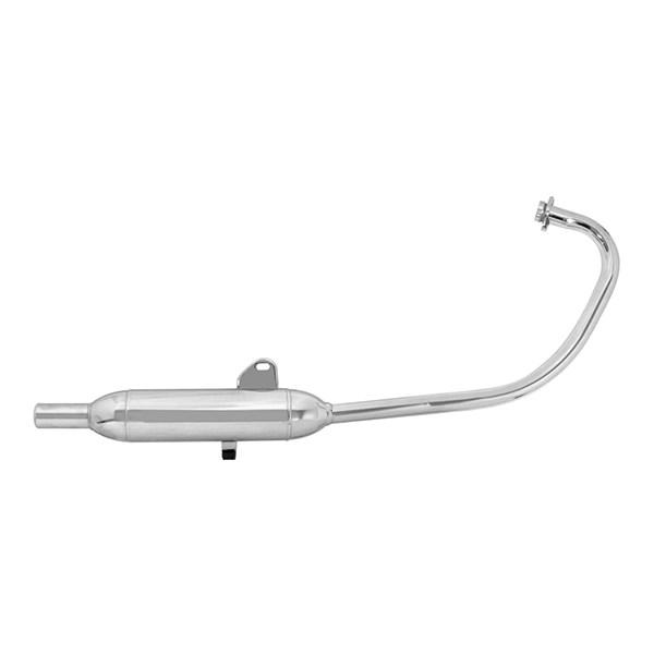 スズキ GN125H GN125-2F キャプトンマフラー シルバー メッキ クローム